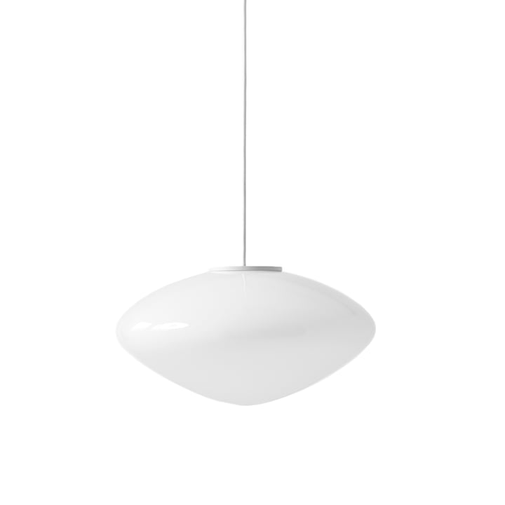Mist AP15 lampe suspendue, Ø 37 cm x H 20 cm, blanc mat de & Tradition