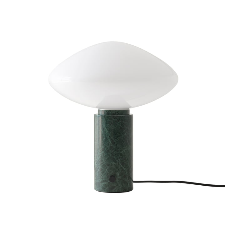 Mist AP17 Lampe de table, blanc mat / guatemala verde de & Tradition