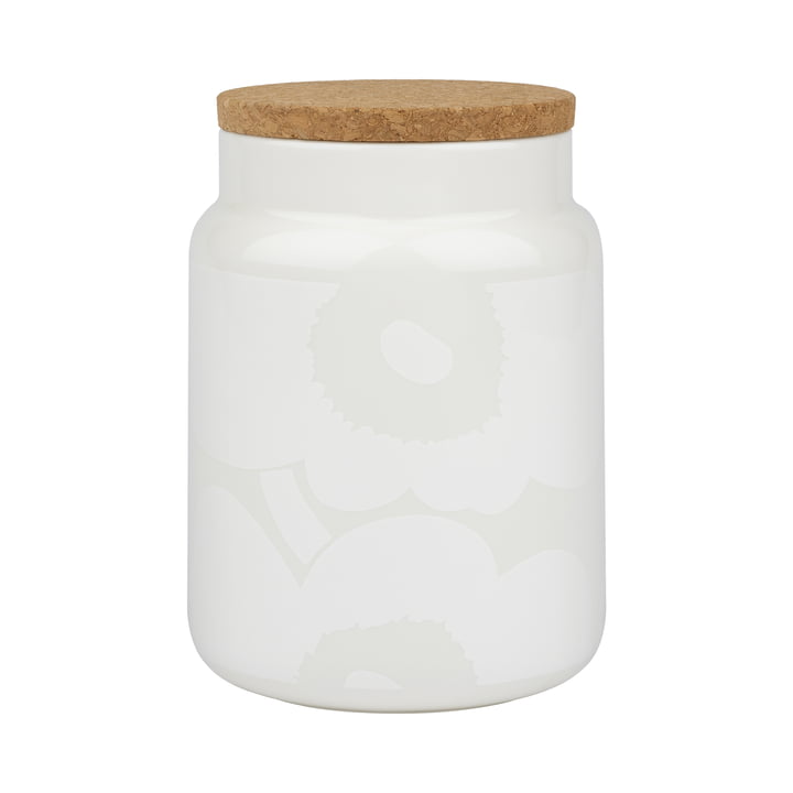 Oiva Unikko Boîte de conservation, 1200 ml, blanc de Marimekko