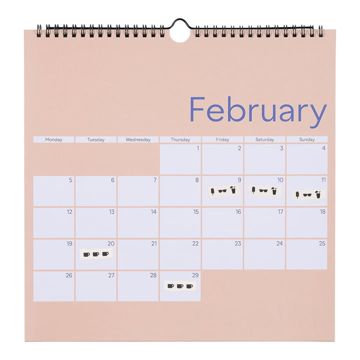 Design-Letters-Calendrier mural-2024-beige-cobalt-bleu-libre-2