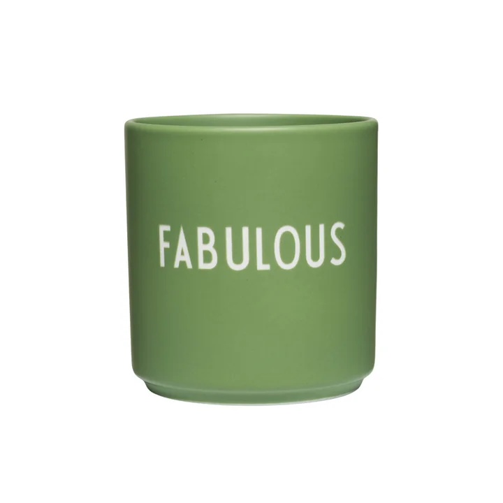 AJ Favourite Tasse en porcelaine, Fabulous / tendril de Design Letters