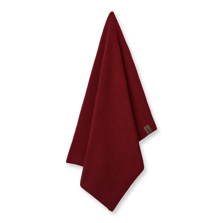 Torchon de cuisine en tricot, 45 x 70 cm, maroon de Humdakin
