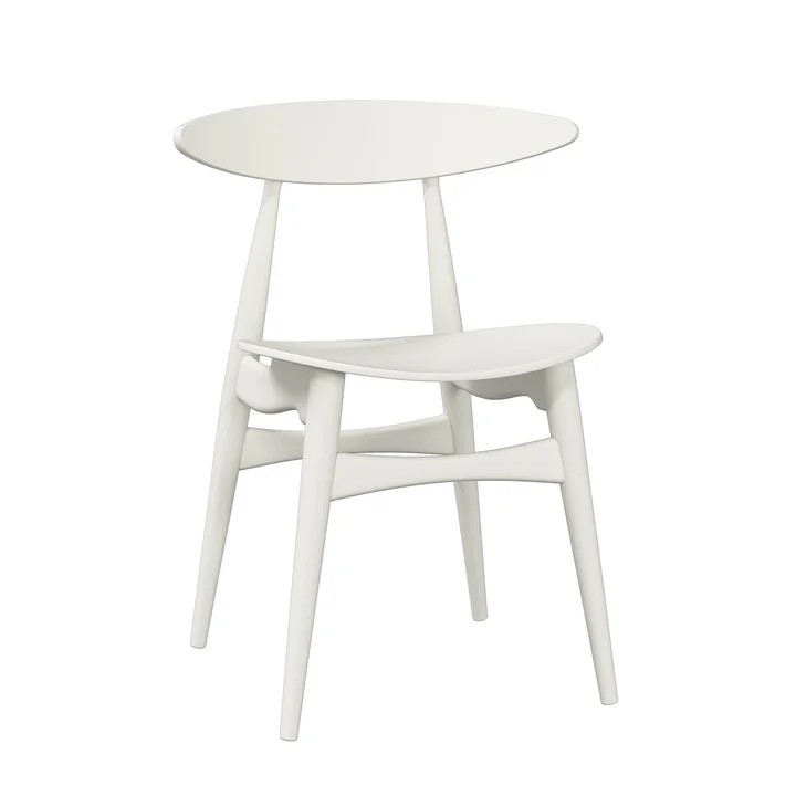 Carl Hansen - CH33T, hêtre / hêtre, laqué blanc naturel soft