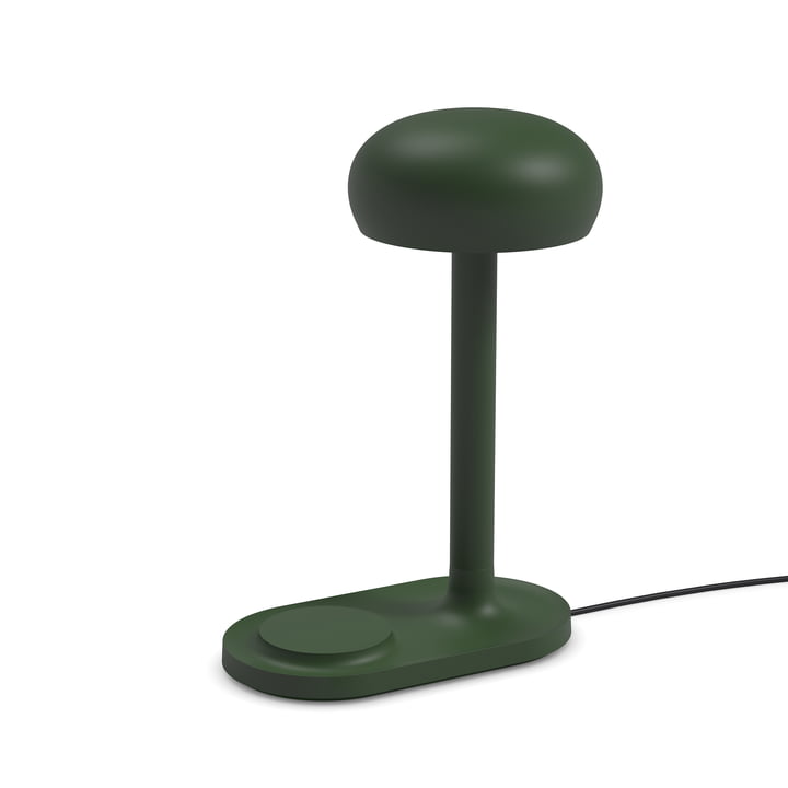 Eva Solo - Emendo Lampe de table LED avec chargeur Qi sans fil, vert émeraude