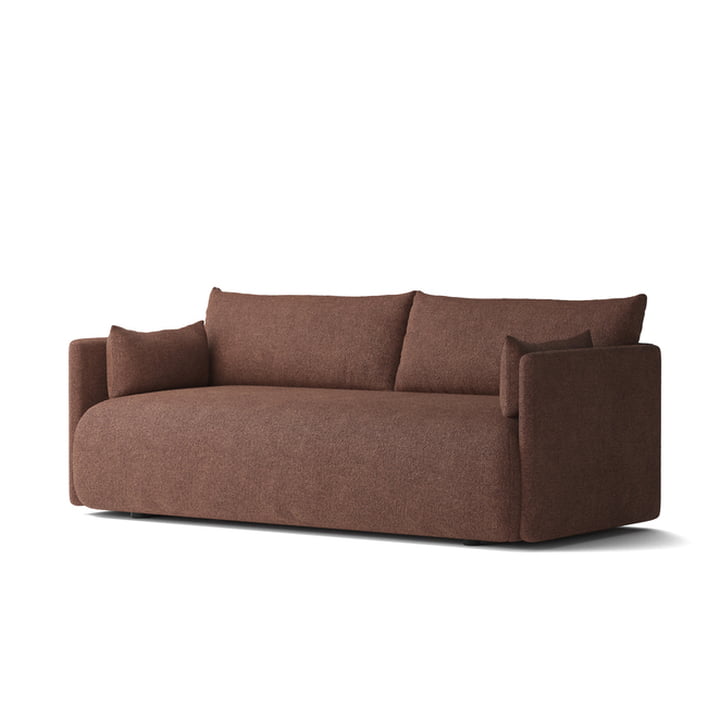 Audo - Offset Sofa , 2 places, bordeaux ( Audo Bouclé 08)