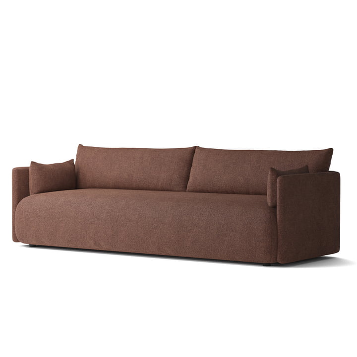 Audo - Offset Sofa , 3 places, bordeaux ( Audo Bouclé 08)