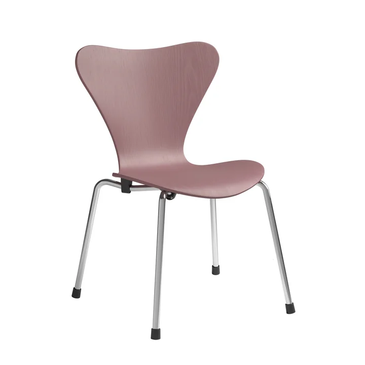 Série 7 chaise pour enfants de Fritz Hansen dans la version wild rose / chrome