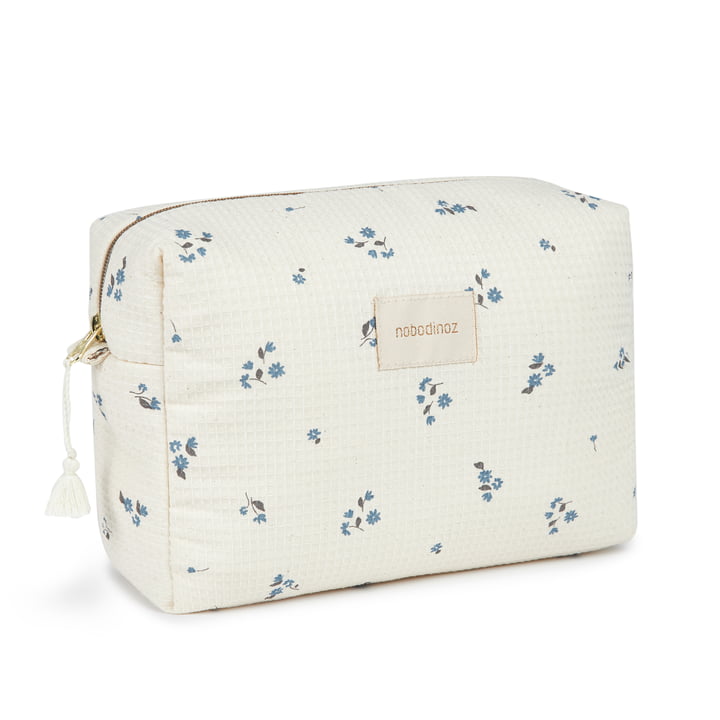 Nobodinoz - Diva Trousse de toilette, imperméable, 25 x 16 cm, lily blue