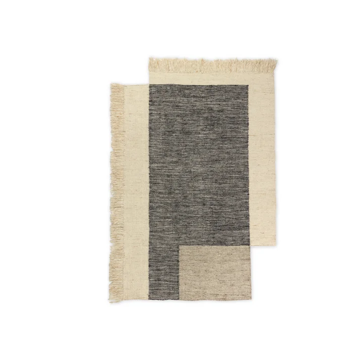 Counter Tapis, 140 x 200 cm, charcoal / off-white de Ferm Living