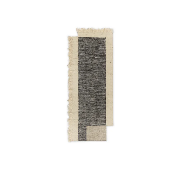 Counter Tapis de sol, 80 x 200 cm, charcoal / blanc cassé de Ferm Living
