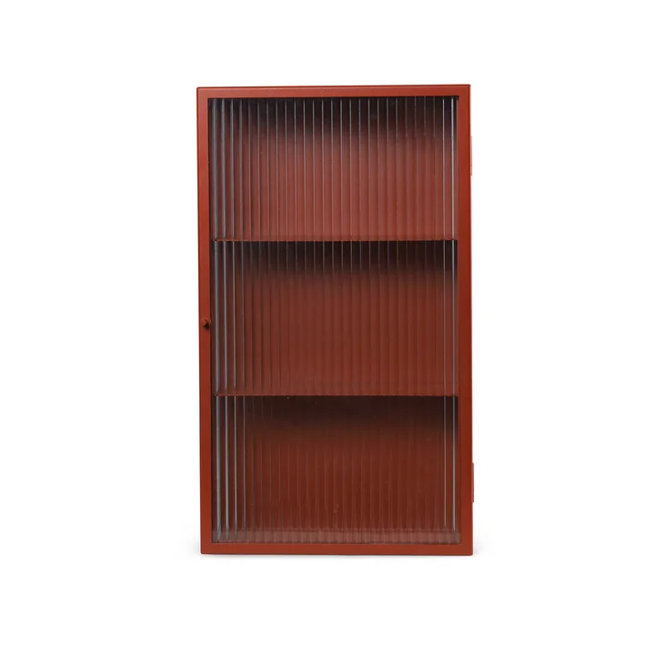 Haze Armoire murale, verre / oxide red de Ferm Living