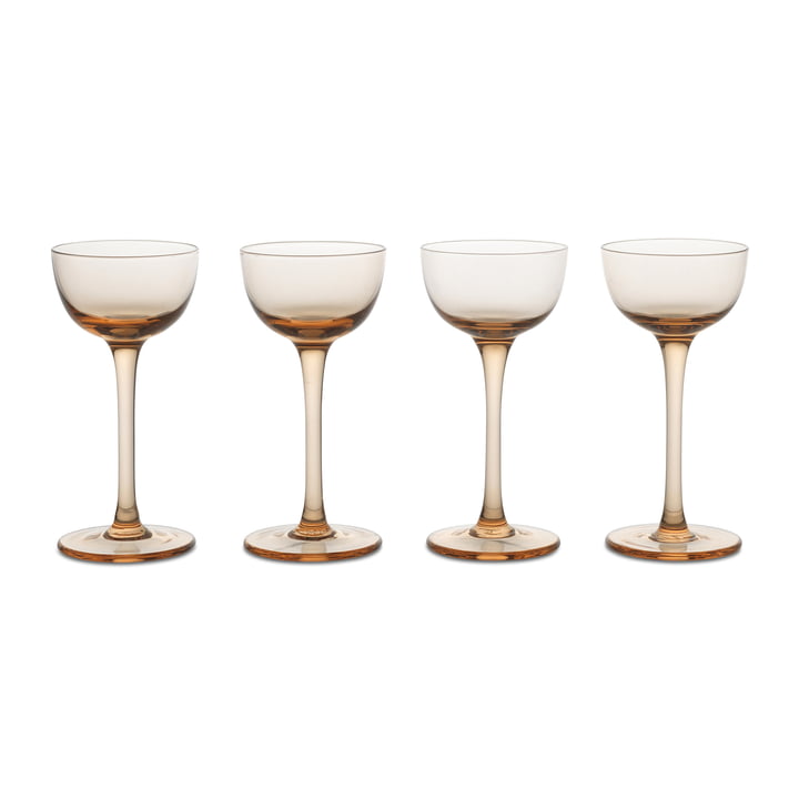 Host Verre à liqueur, blush (lot de 4) de ferm Living