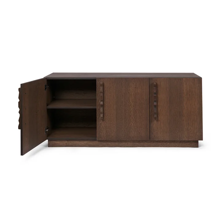 Unda Sideboard, Chêne teinté foncé de Ferm Living