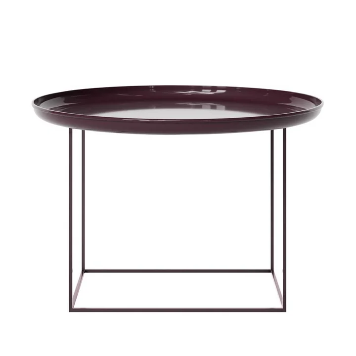 Duke Table basse de Norr11 dans la finition lacquered maroon