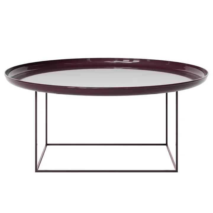 Duke Table basse de Norr11 dans la finition lacquered maroon
