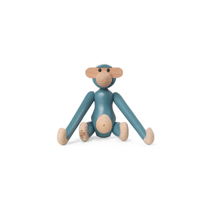Kay Bojesen - Singe en bois mini, bleu vintage