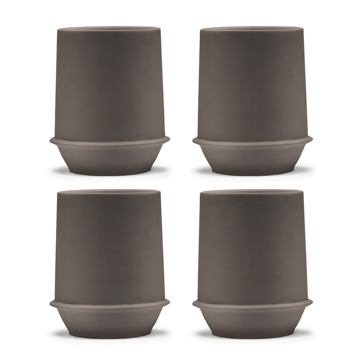 Serax - Dune Gobelets by Kelly Wearstler, Slate / marron (set de 4)