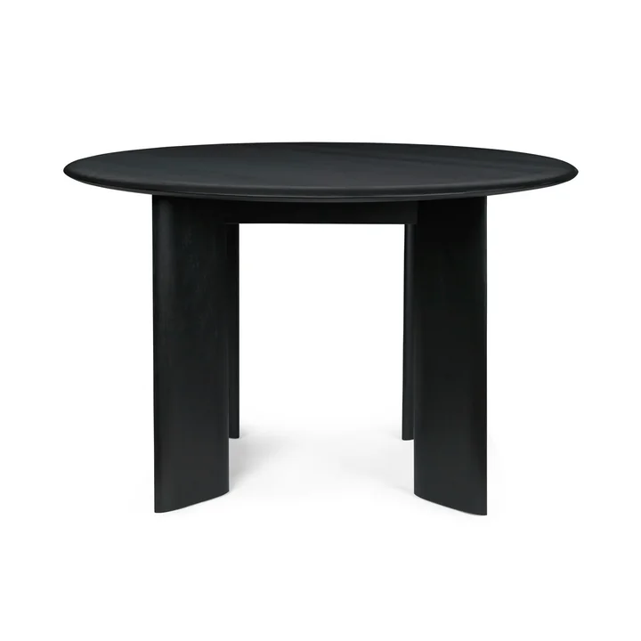 Ferm Living - Bevel Table, Ø 117 x H 73 cm, hêtre huilé noir
