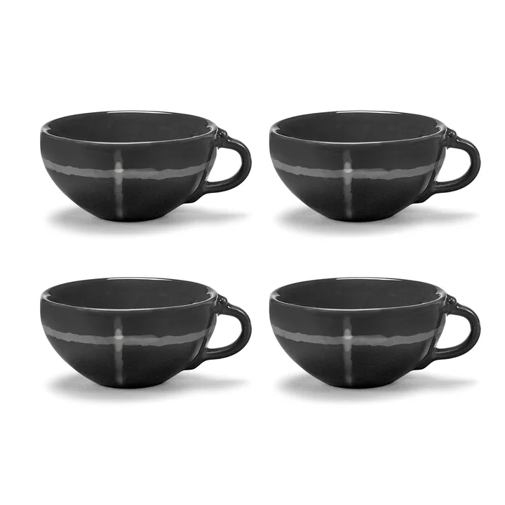 Zuma Tasse à expresso by Kelly Wearstler, Pacific / gris (set de 4) de Serax