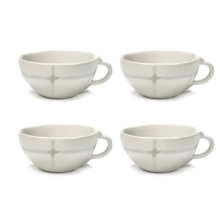 Zuma Tasse à expresso by Kelly Wearstler, Salt / blanc (set de 4) de Serax