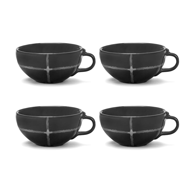 Zuma Tasse à café by Kelly Wearstler, Pacific / gris (set de 4) de Serax