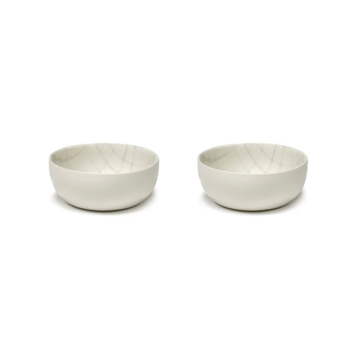 Zuma Coupe by Kelly Wearstler, Ø 12,5 cm, Salt / blanc (set de 2) de Serax
