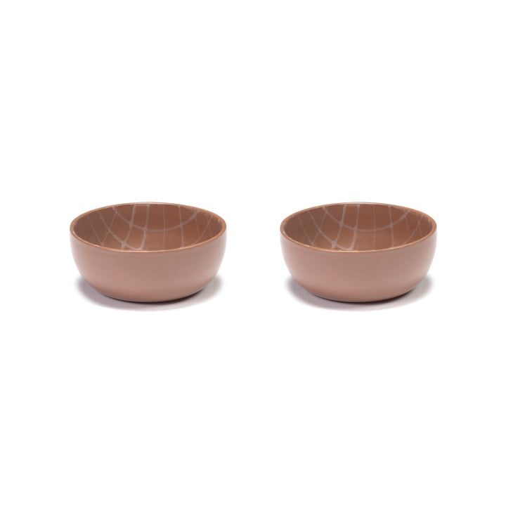 Zuma Coupe by Kelly Wearstler, Ø 12,5 cm, Sienna / cream orange (set de 2) de Serax