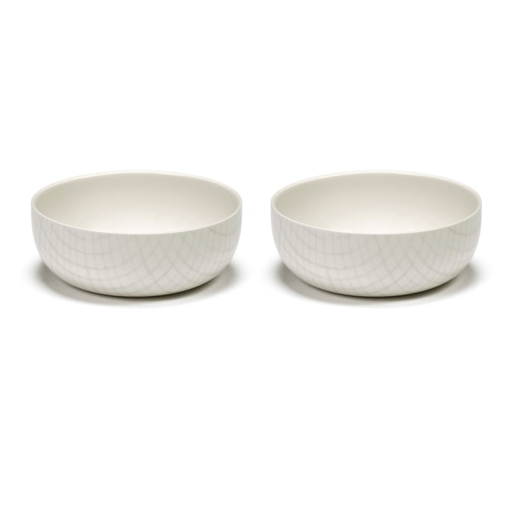 Zuma Coupe by Kelly Wearstler, Ø 19,5 cm, Salt / blanc (set de 2) de Serax