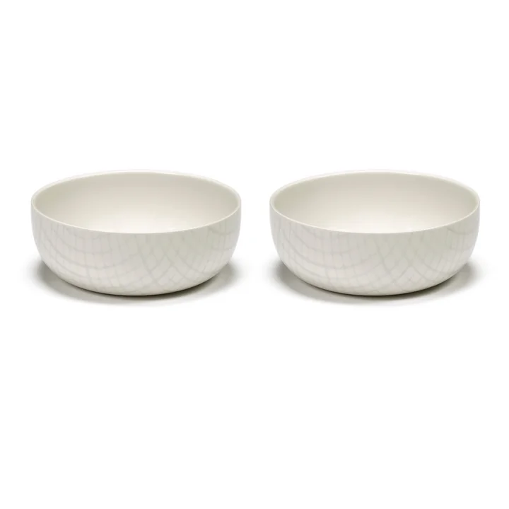 Zuma Coupe by Kelly Wearstler, Ø 19,5 cm, Salt / blanc (set de 2) de Serax