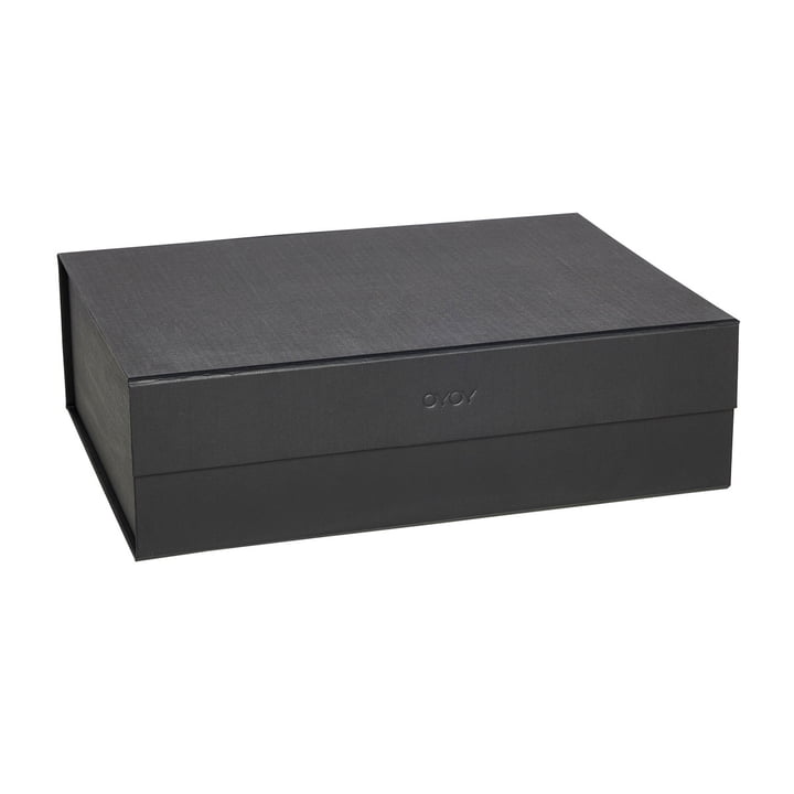 OYOY - Hako Boîte de rangement, 45 x 33 cm, black