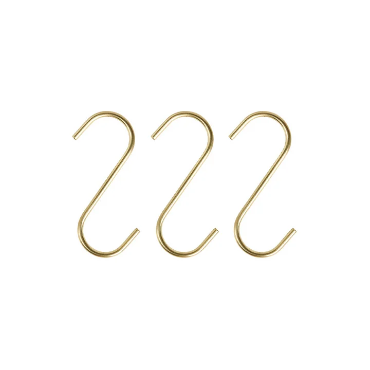 OYOY - Pieni S Crochet, brass (set de 3)