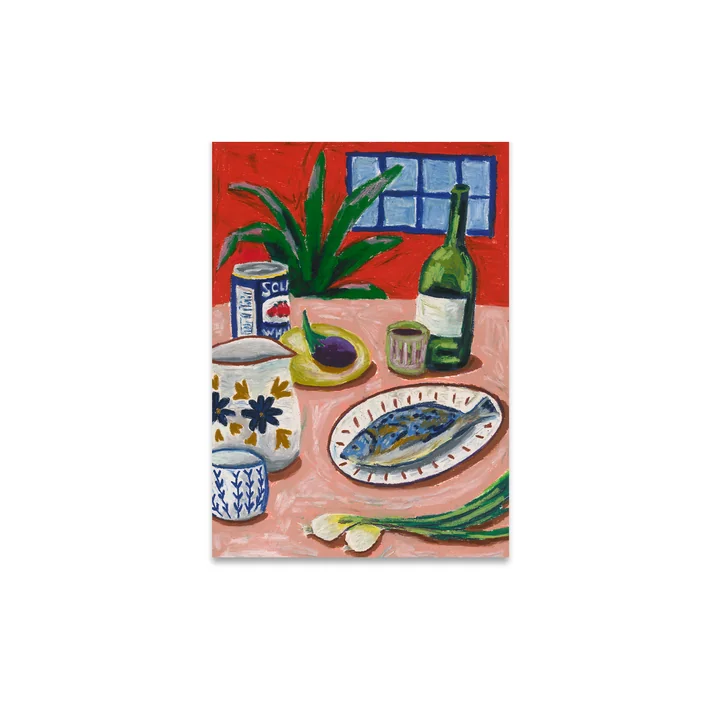 Composition with Fish Poster de Paper Collective