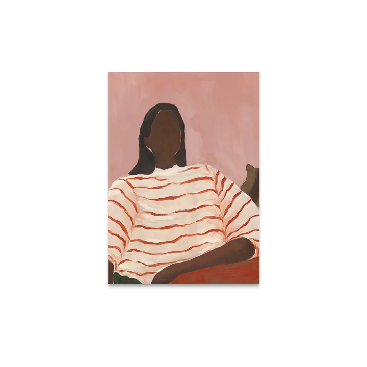 Red Stripes Poster de Paper Collective