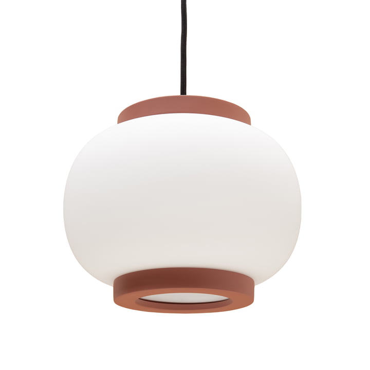 Nuuck - Finn Lampe suspendue Ø 22 cm, opale blanc/rouille