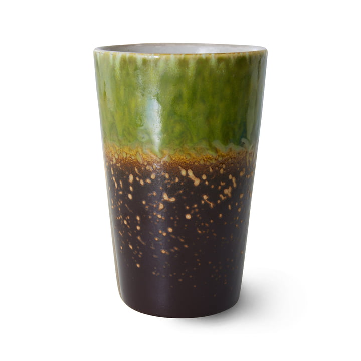 HKliving - 70's Mug à thé, 475 ml, algue
