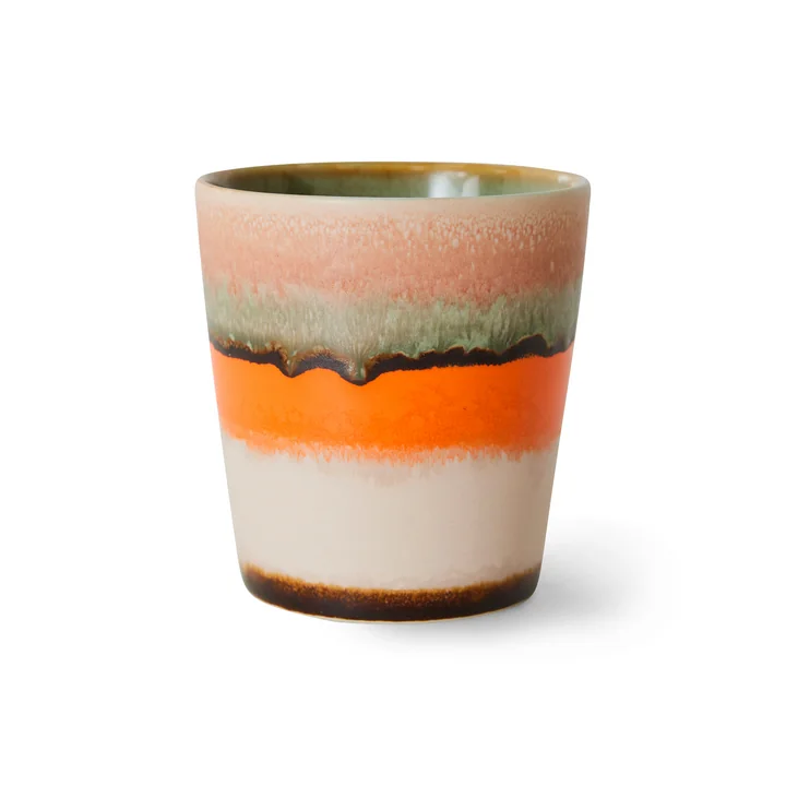 HKliving - 70's Tasse à café, 180 ml, burst