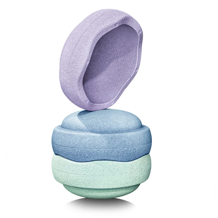 Stapelstein® - Original cool pastel, mint / light blue / light violet (set de 3)
