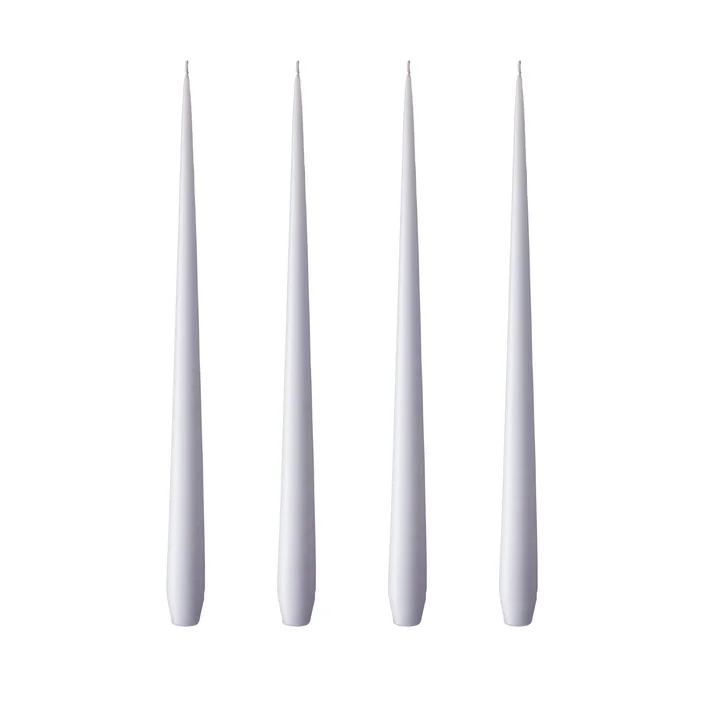 ester & erik - Bougie pointue, 24 cm, No. 12, airy violet / matt (set de 4)