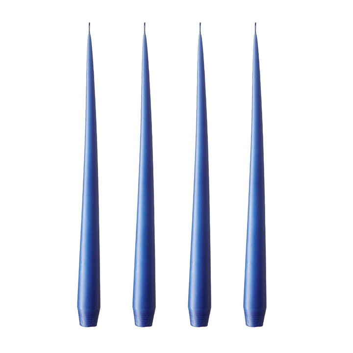 ester & erik - Bougie fouet, 32 cm, No. 48, cornflower / matt (set de 4)