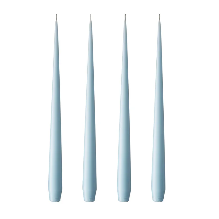 ester & erik - Bougie fouet, 32 cm, No. 59, sky blue / matt (set de 4)