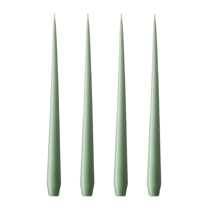 ester & erik - Bougie fouet, 32 cm, No. 66, eucalyptus / mat (set de 4)