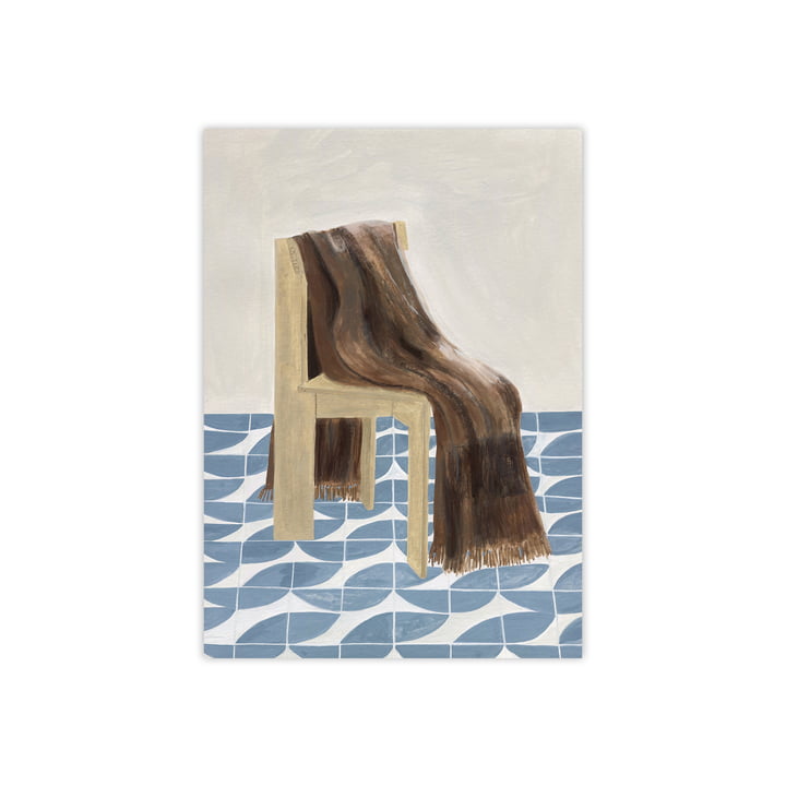Chair with Blanket par Isabelle Vandeplassche pour The Poster Club