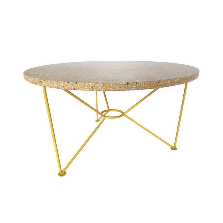 Acapulco Design - The Low Table, H 36 x Ø 65 cm, terrazzo / citrus