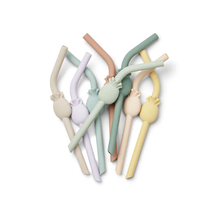 LIEWOOD - Carlson Paille, pineapple / pale tuscany multi mix (set de 8)