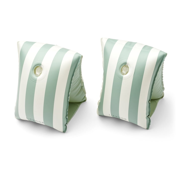 Shirley Bouées, stripe peppermint / crème de la crème (set de 2) de LIEWOOD