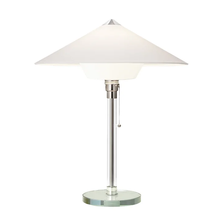 Tecnolumen - Wagenfeld Lampe de table WG28, H 50 cm x Ø 44 cm, blanc