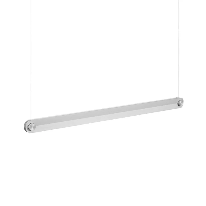 Dim Linear lampe suspendue, aluminium brossé de Normann Copenhagen