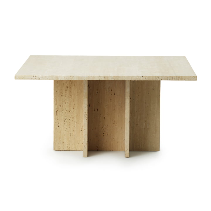 Edge Table basse, large, travertine de Normann Copenhagen