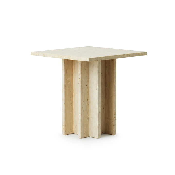 Edge Table basse, small, travertine de Normann Copenhagen