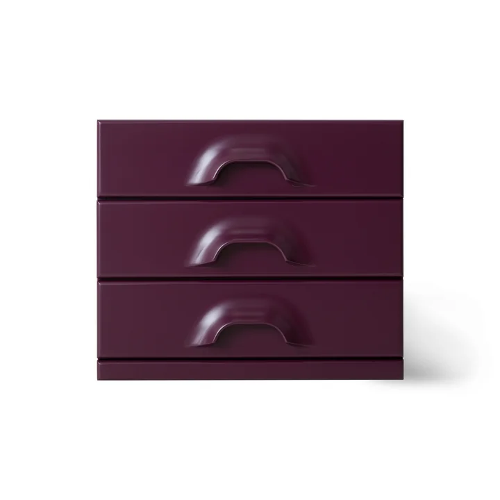 HKliving - Commode 3 tiroirs, mulberry